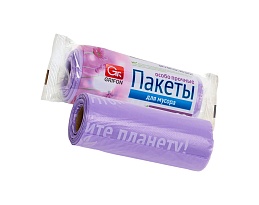 Мешки для мусора 35 л, ароматизированные, сиреневые, в рулоне 20 шт., ПНД, 12 мкм, 560х530 мм, GRIFON Полевые Цветы, 100-034 в Липецке Мешки для мусора 35 л, ароматизированные, сиреневые, в рулоне 20 шт., ПНД, 12 мкм, 560х530 мм, GRIFON Полевые Цветы, 100-034 в Липецке