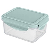 Контейнер для продуктов герметичный Smart Lock прямоугольный 0,5 л (голубой)