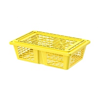 Ящик продуктовый универсальный желтый в Липецке