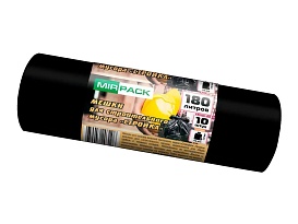 Мешки для мусора 180 л, ароматизированные, черные, в рулоне 10 шт., ПВД, 70 мкм, 1100х930 мм, СТРОЙКА, S18010110 в Липецке Мешки для мусора 180 л, ароматизированные, черные, в рулоне 10 шт., ПВД, 70 мкм, 1100х930 мм, СТРОЙКА, S18010110 в Липецке