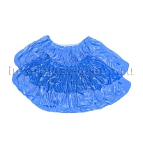 Бахилы голубые 2000 шт (1000 пар), 16 мкм, однослойные, с одной резинкой, Эконом в Липецке