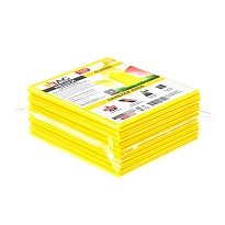 Мешки для мусора 160 л, желтые, в пачке 10 шт., ПВД, 40 мкм, 900х1100 мм, i-Bag в Липецке