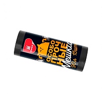 Мешки для мусора 90 л, черные, рулон 15 шт., ПНД, 20 мкм, 850х650 мм, Особопрочные, МП7825 в Липецке