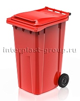 Контейнер для мусора 240 л красный облегченный 240 красный в Липецке