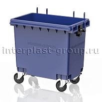Мусорный контейнер 770 л синий без крышки 770 голубой в Липецке